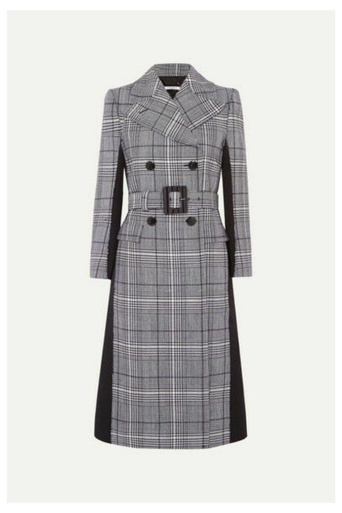 Givenchy - Double-breasted Prince Of Wales Checked Wool And Wool-blend Coat - Blue