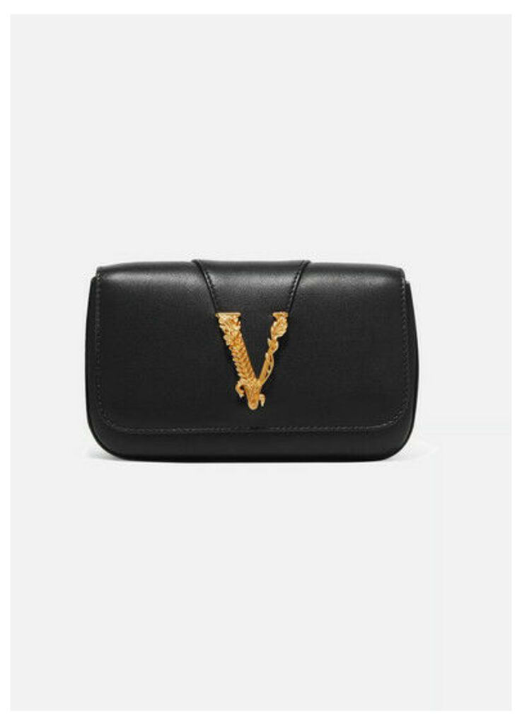 Versace - Virtus Leather Clutch - Black