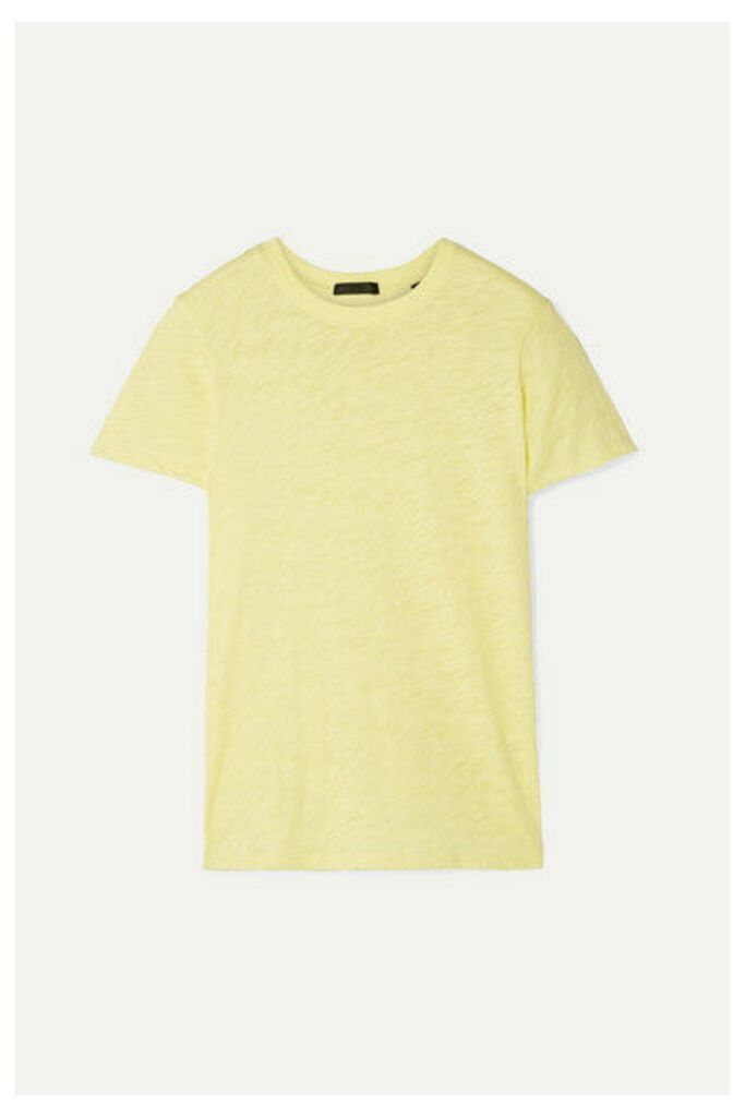 ATM Anthony Thomas Melillo - Schoolboy Slub Cotton-jersey T-shirt - Pastel yellow
