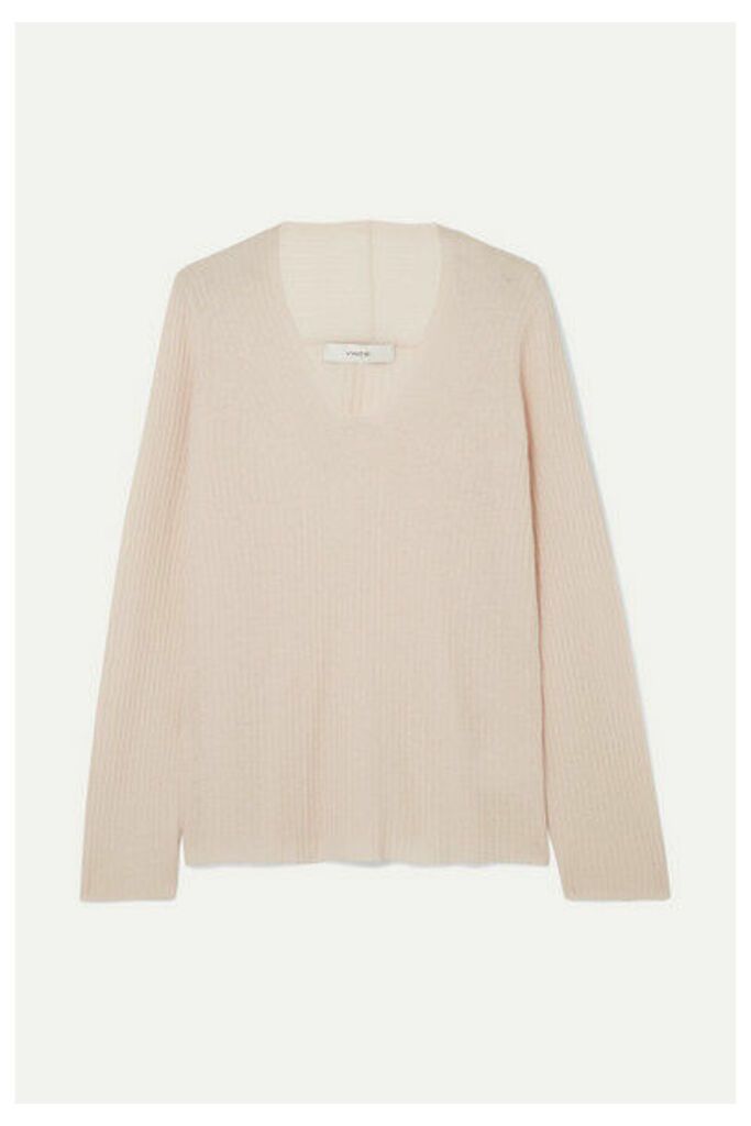 Vince - Ribbed Wool And Cashmere-blend Sweater - Cream