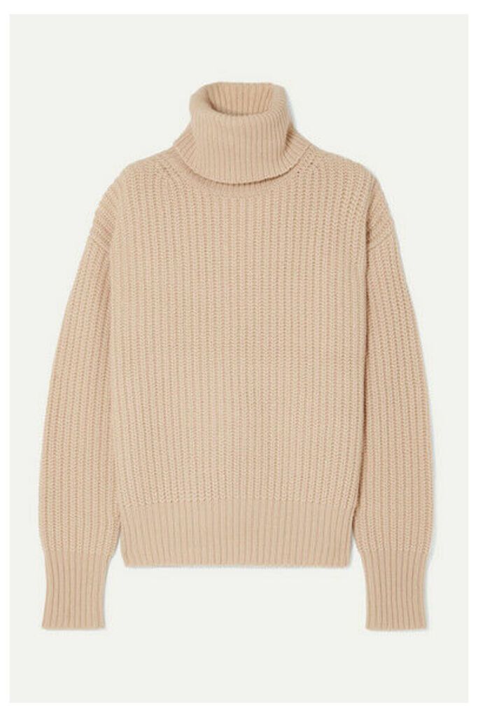 Joseph - Pearl Ribbed Wool Turtleneck Sweater - Cream