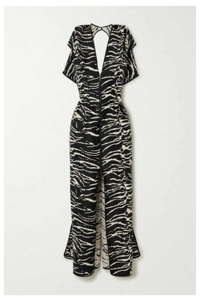 Maticevski - Insecta Zebra-jacquard Maxi Dress - Zebra print