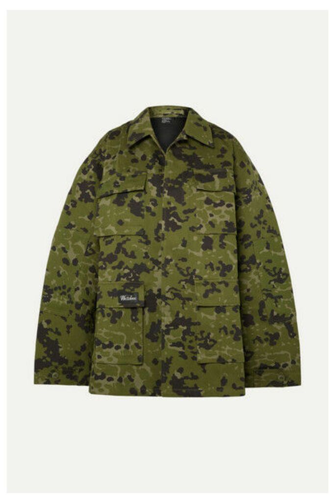we11done - Camouflage-print Cotton Jacket - Army green