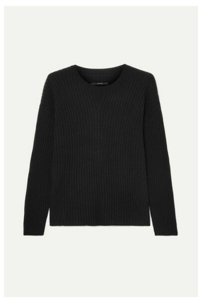 J Brand - Tiffany Ribbed Cashmere Sweater - Black