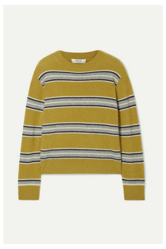 Sea - Salene Striped Cashmere Sweater - Mustard