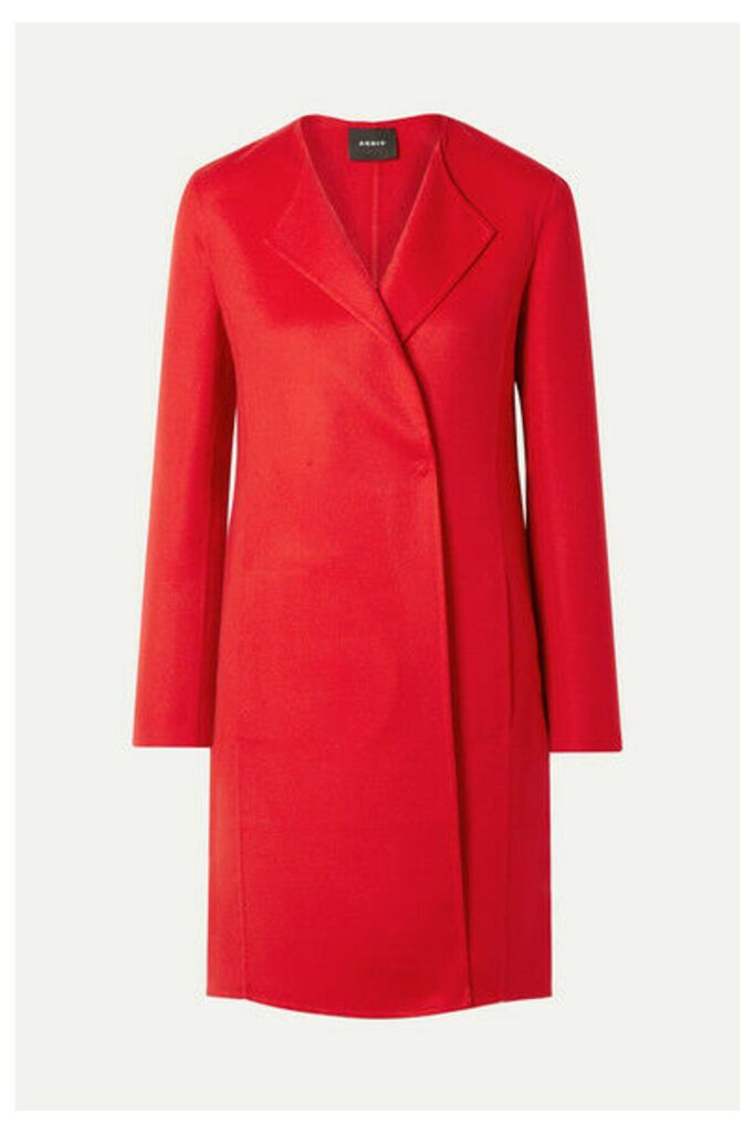 Akris - Blacky Cashmere Coat - Red