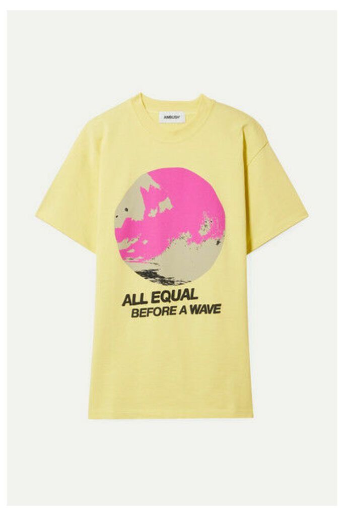 AMBUSH® - All Equal Printed Cotton-jersey T-shirt - Yellow