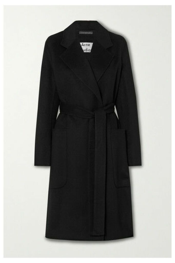 Acne Studios - Belted Double-breasted Wool Coat - Black