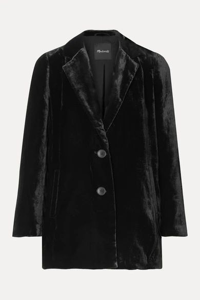 Velvet Blazer - Black