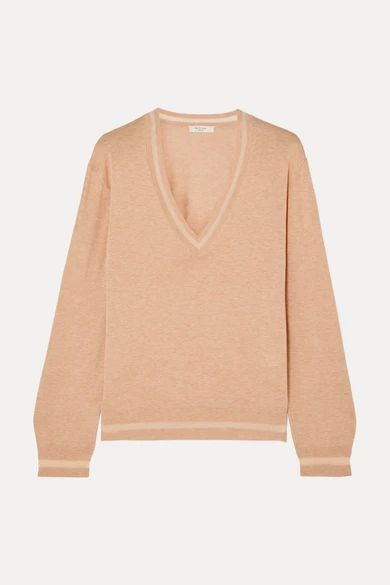 Kento Mélange Pima Cotton Sweater - Pink