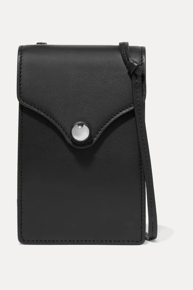 Disco Mini Leather Shoulder Bag - Black