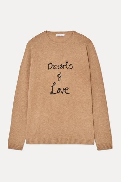 Deserts Of Love Cashmere-blend Sweater - Sand
