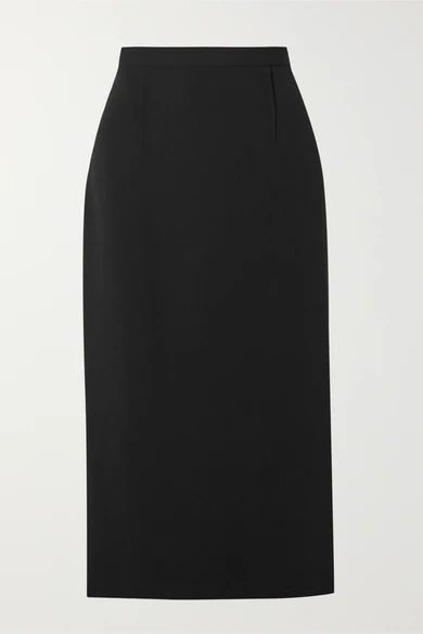 Arreton Crepe Pencil Skirt - Black