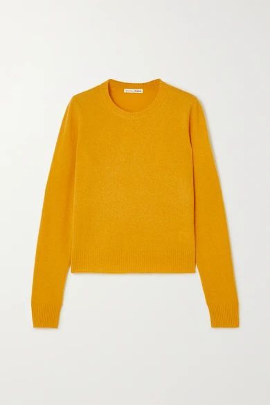 Cashmere And Wool-blend Sweater - Mustard