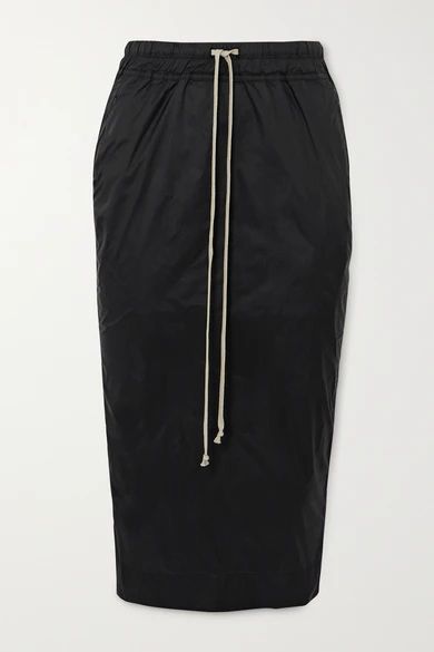 Shell Midi Skirt - Black