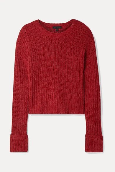 Castaway Cotton-blend Sweater - Red