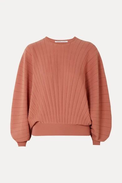 Pleated Wool Sweater - Pink