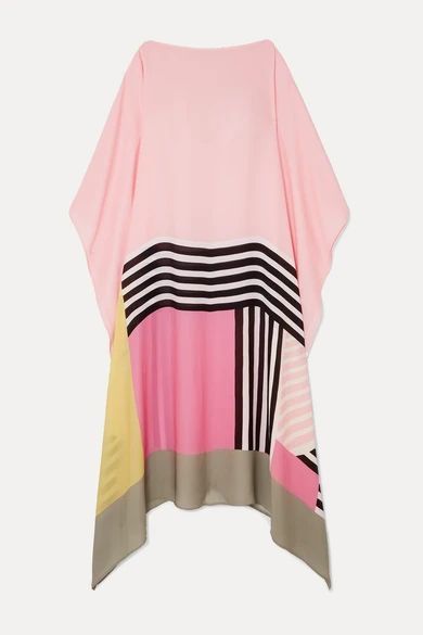 Cadell Printed Silk-georgette Dress - Blush