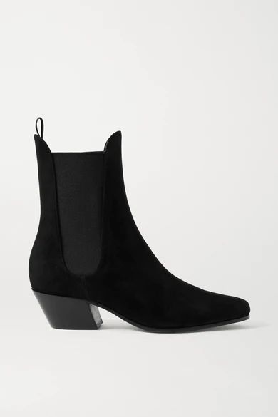 Saratoga Suede Ankle Boots - Black