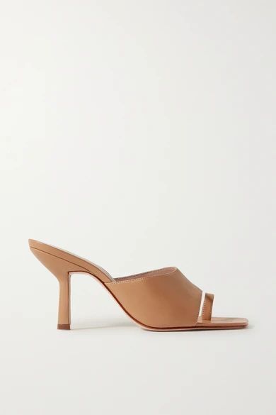 Leather Mules - Sand