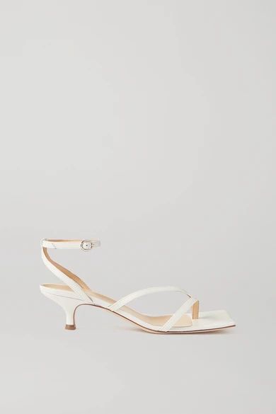 Delta Low Leather Sandals - White
