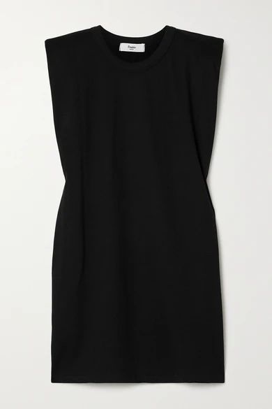 Tina Cotton-jersey Mini Dress - Black