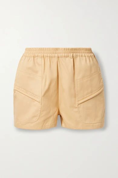 + Net Sustain Prim Cotton-twill Shorts - Beige
