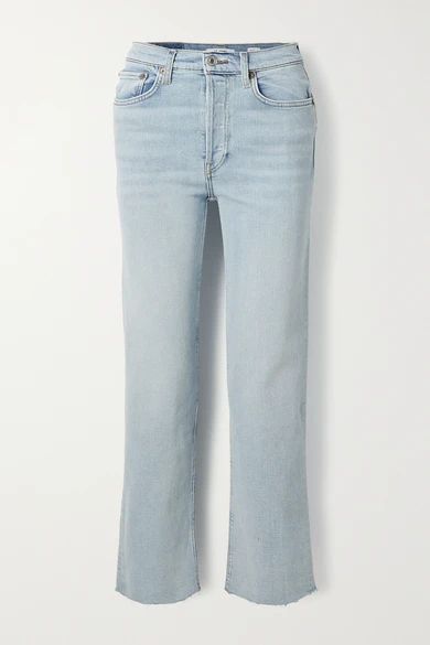 Originals Stove Pipe Comfort Stretch High-rise Straight-leg Jeans - Light denim