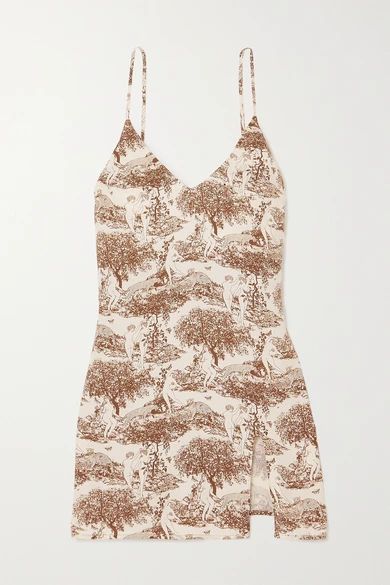 + Net Sustain Marlowe Printed Crepe Mini Dress - White