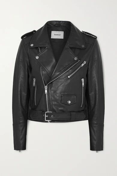 + Net Sustain Joan Leather Biker Jacket - Black