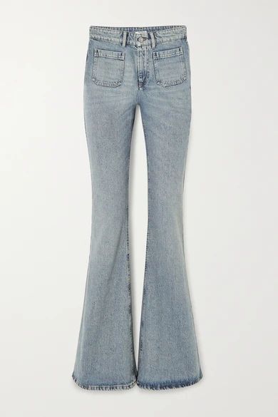 High-rise Wide-leg Jeans - Blue