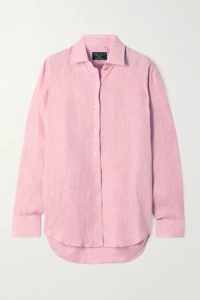 Jermyn Street Linen Shirt - Pink