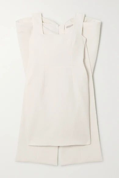 Drusilla Bow-detailed Cloqué Mini Dress - Ivory