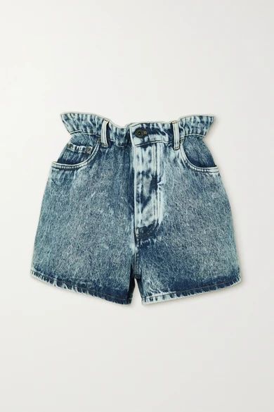 High-rise Denim Shorts - Blue