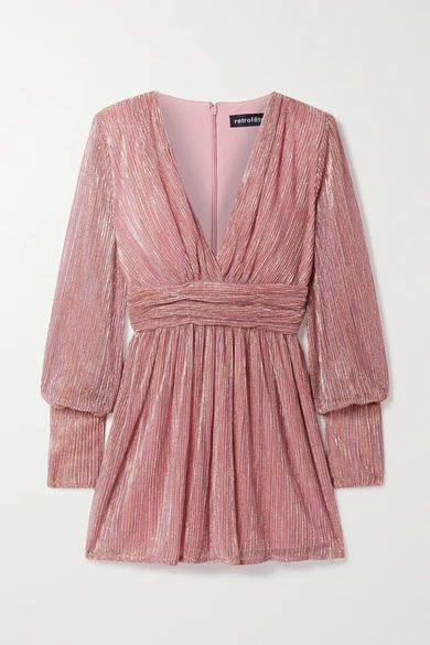 Dani Lurex Mini Dress - Pink