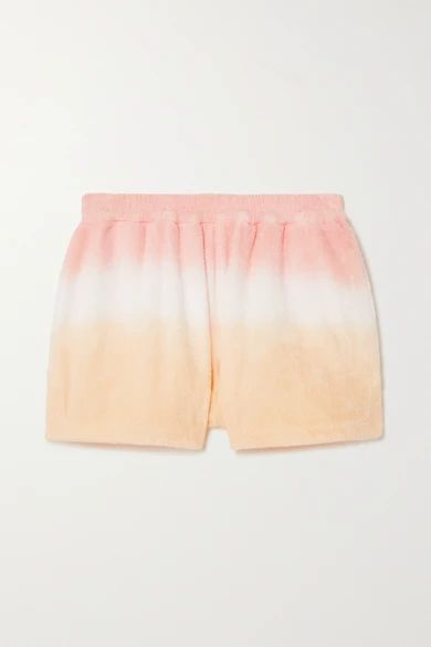 Estate Ombré Cotton-terry Shorts - Pink