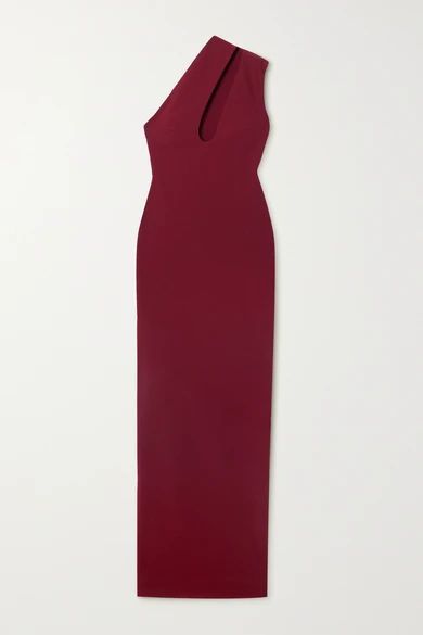 Krista Cutout Stretch-crepe Maxi Dress - Red