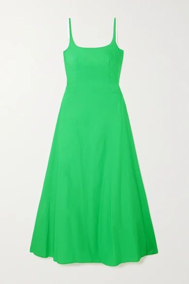 Hilary Cotton Maxi Dress - Green