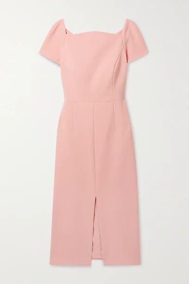 Crepe Midi Dress - Pastel pink