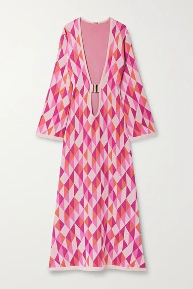 Lin Jacquard-knit Maxi Dress - Pink