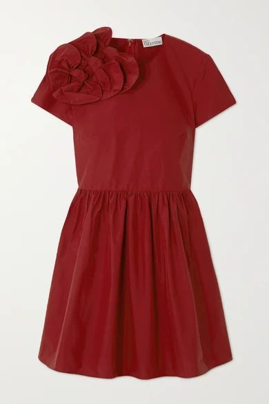 Bow-embellished Taffeta Mini Dress - IT36