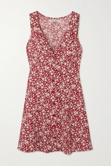 + Net Sustain Rilynn Floral-print Georgette Mini Dress - Red
