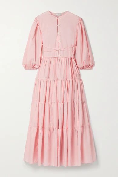 + Net Sustain Bellona Tiered Voile Dress - Baby pink
