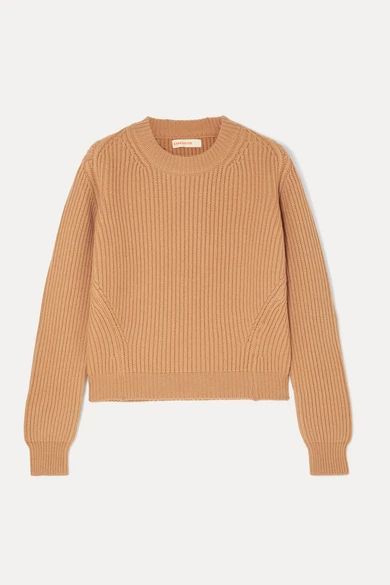 &Daughter - Inver Ribbed Merino Wool And Cashmere-blend Sweater - Camel