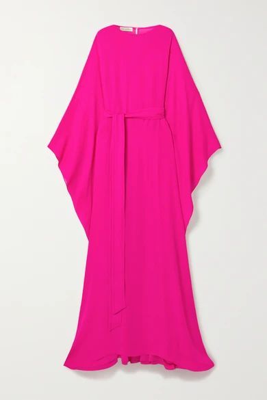 Neon Silk-crepe Gown - Fuchsia