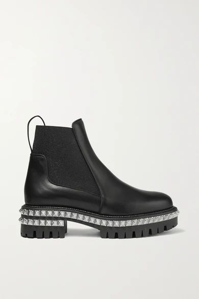 By The River 50mm Studded Leather Chelsea Boots - Black