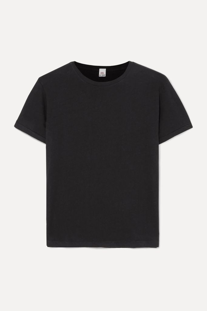 Classic Cotton-jersey T-shirt - Black