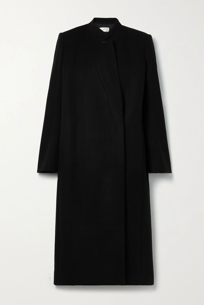 Orino Wool, Cashmere And Silk-blend Coat - Black