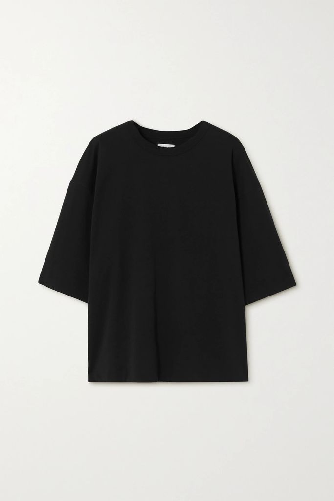 Supima Cotton-blend Jersey T-shirt - Black