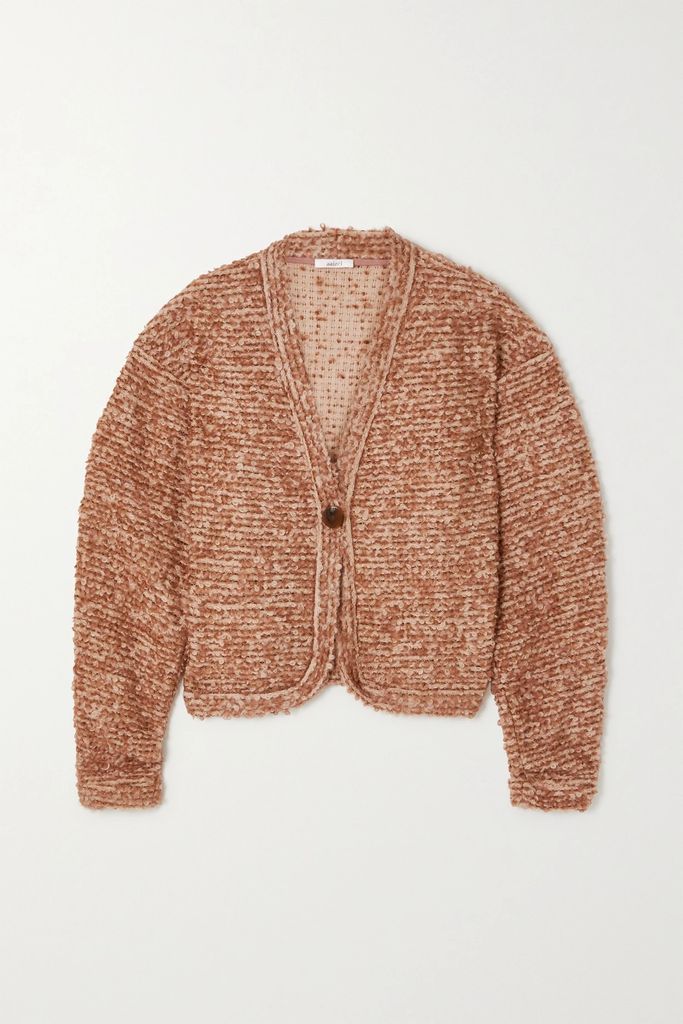 + Net Sustain Bouclé-knit Cardigan - Brown